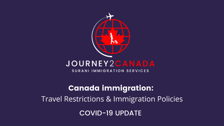 Canada immigration Covid-19 update on travel restrictions